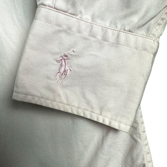 Vtg Ralph Lauren Shirt Women 6 Pink Preppy Cotton Embroidered Logo Classic Fit - Picture 4 of 10